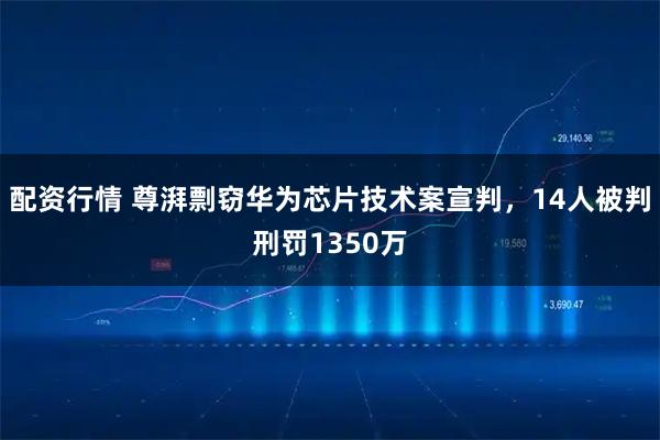 配资行情 尊湃剽窃华为芯片技术案宣判，14人被判刑罚1350万